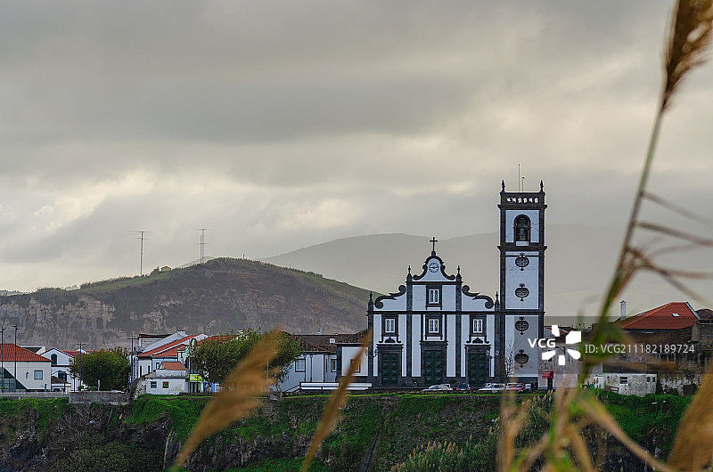 亚速尔群岛的特色教堂图片素材