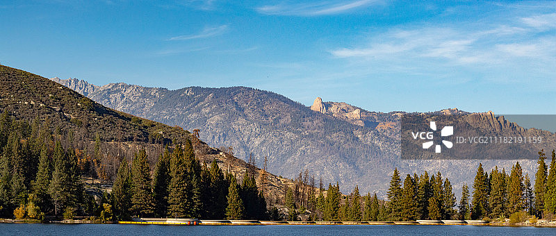 休谟湖大坝图片素材
