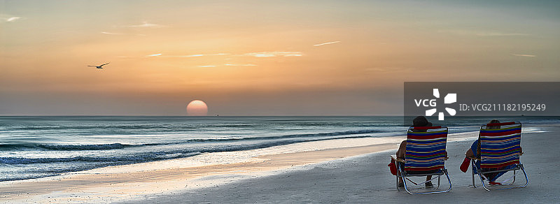 霍姆斯海滩日落图片素材
