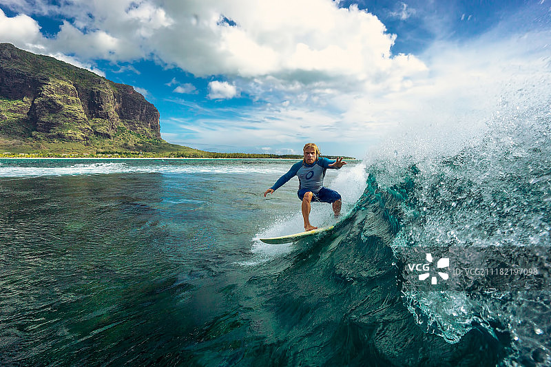 毛里求斯冲浪图片素材