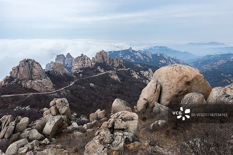 青岛崂山云海图片素材