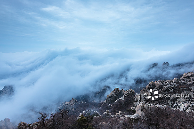 青岛崂山云海图片素材