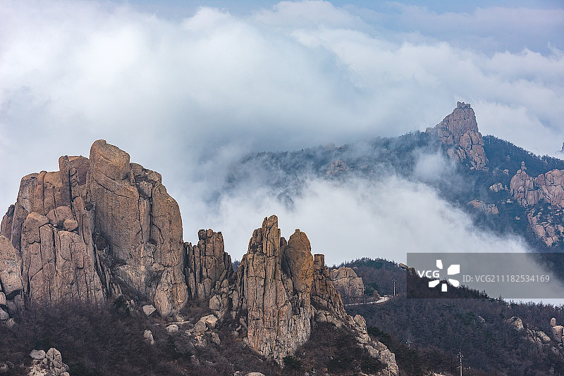 青岛崂山云海图片素材