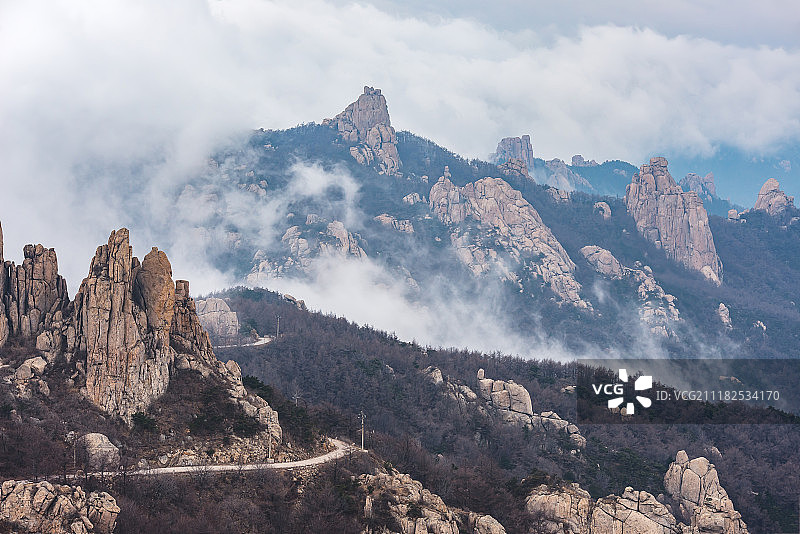 青岛崂山云海图片素材