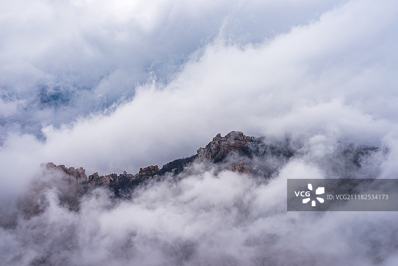 青岛崂山云海图片素材