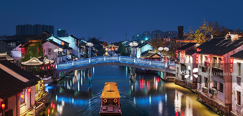 无锡南长街夜景图片素材