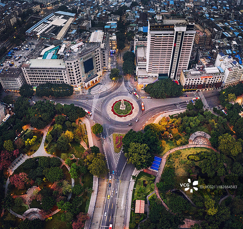 广州市越秀区海珠广场航拍图片素材