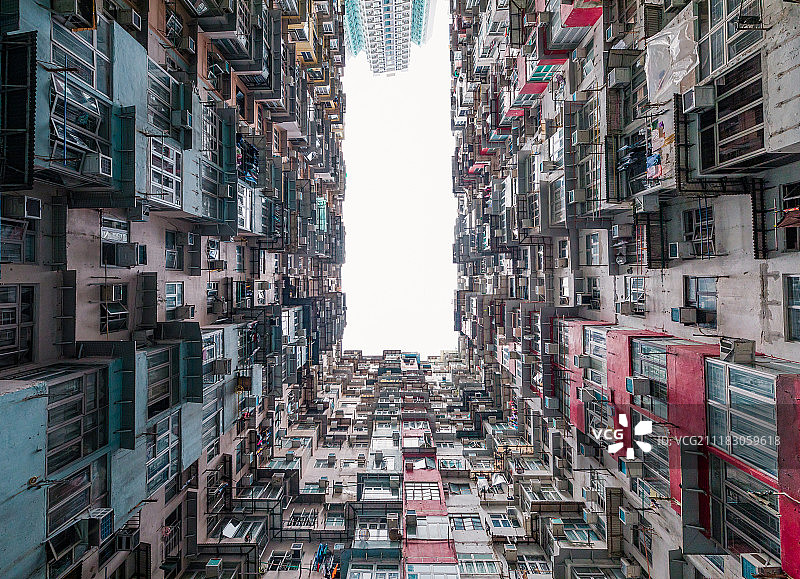 香港城市住宅鰂鱼涌图片素材
