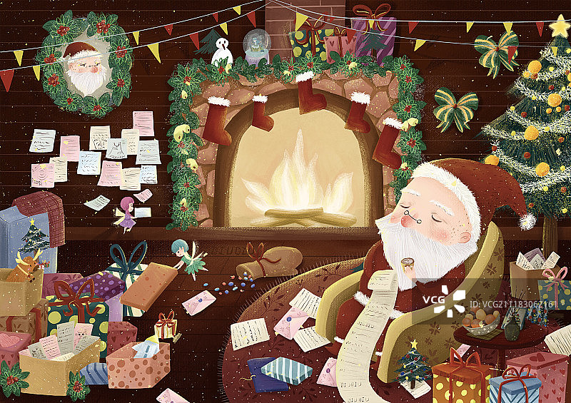 暖洋洋的圣诞节图片素材