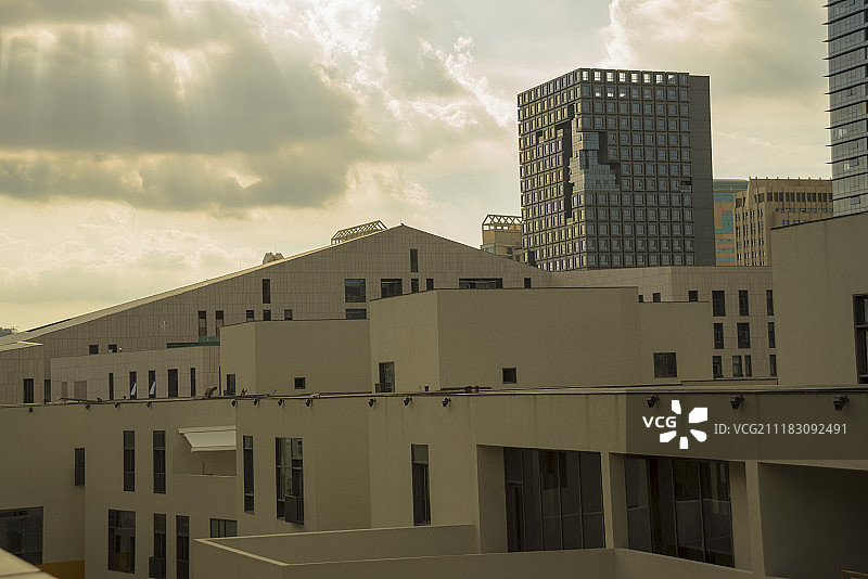 深圳黄昏Loft建筑风光图片素材