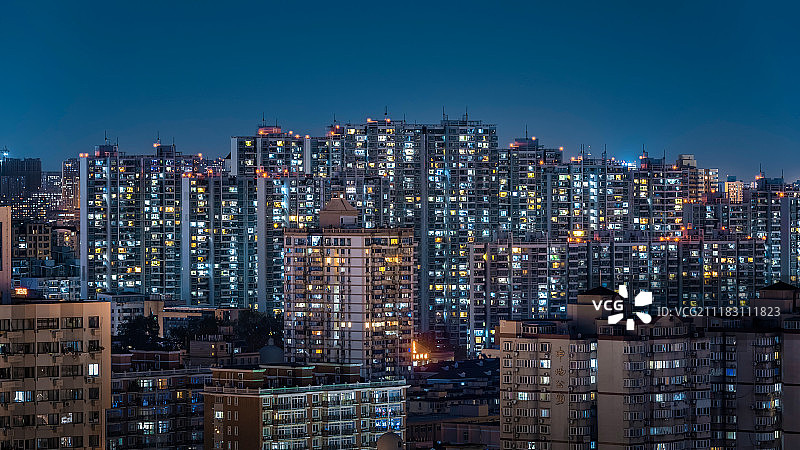 上海都市夜景图片素材