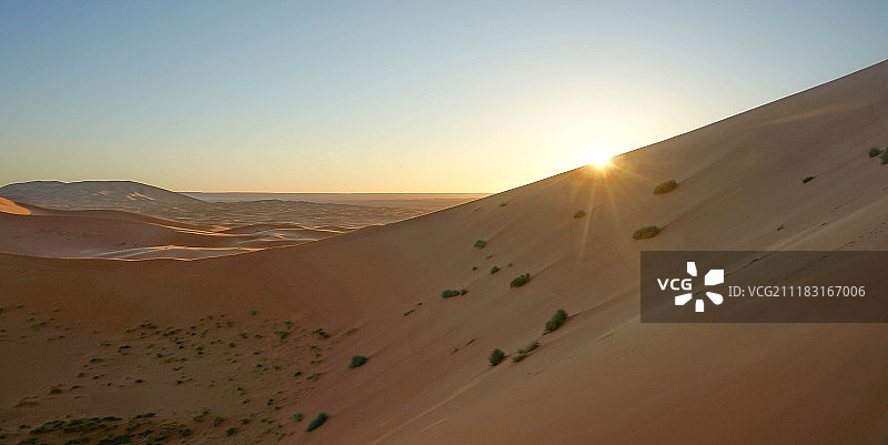 沙漠日出图片素材