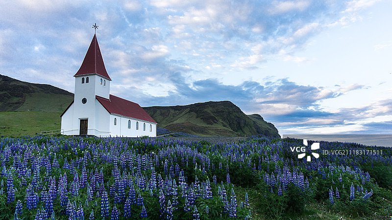 山顶教堂图片素材