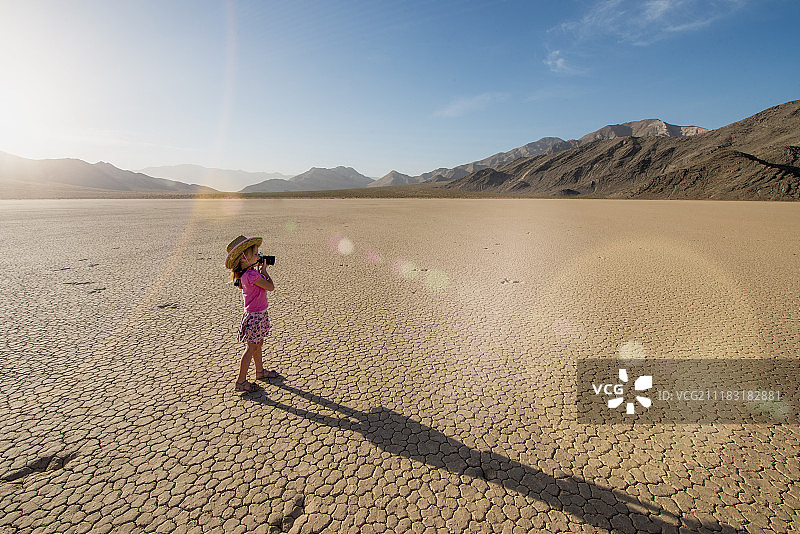 拍摄死亡谷的照片图片素材