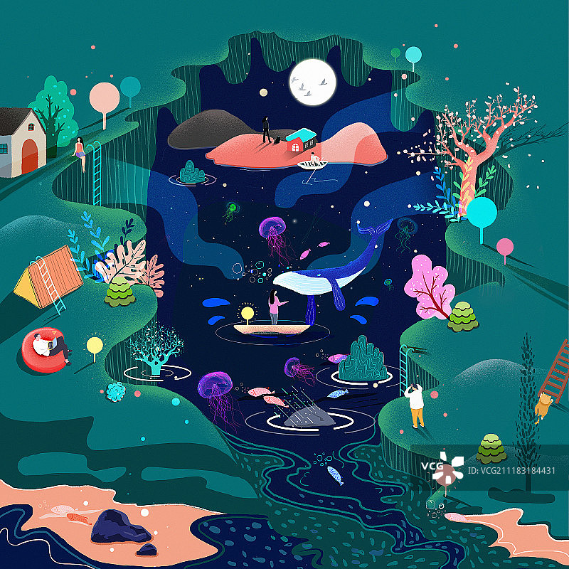 神秘深渊图片素材