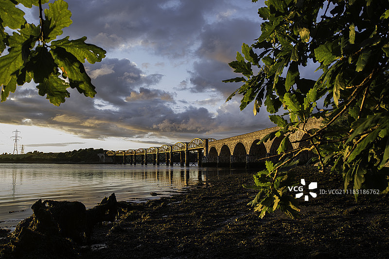 通往冈尼斯莱克的线路图片素材