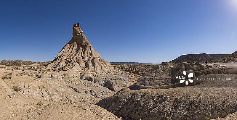沙漠地区的岩石景观图片素材