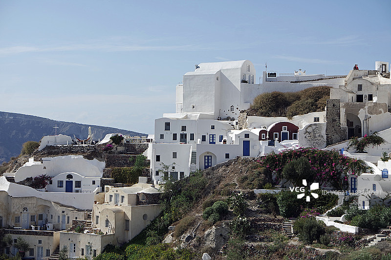 希腊圣托里尼市风光图片素材
