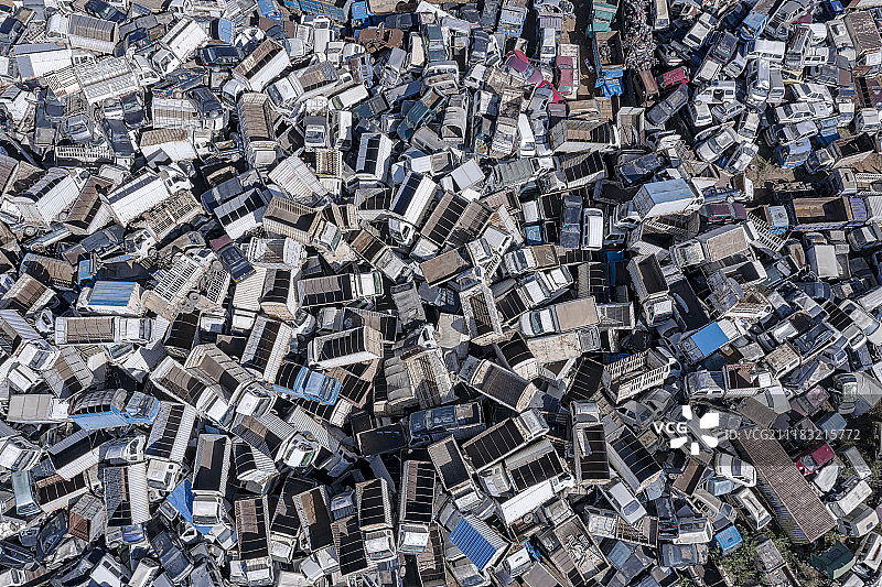 环保强制报废车墓地图片素材