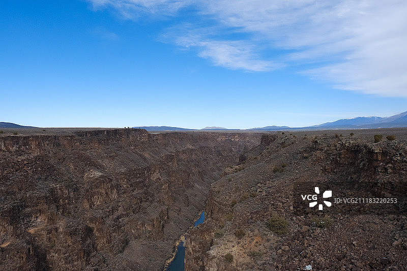 新墨西哥州陶斯格兰德河峡谷图片素材