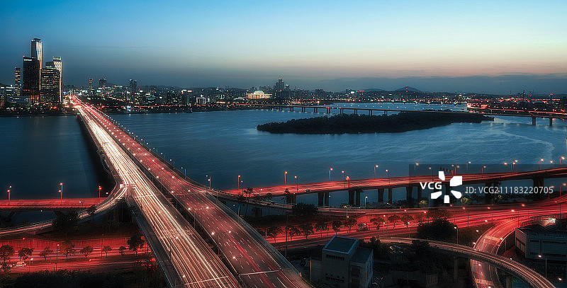 汉江麻浦区首尔韩国图片素材