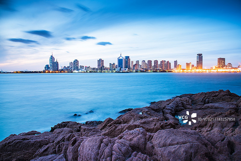 青岛滨海新城图片素材