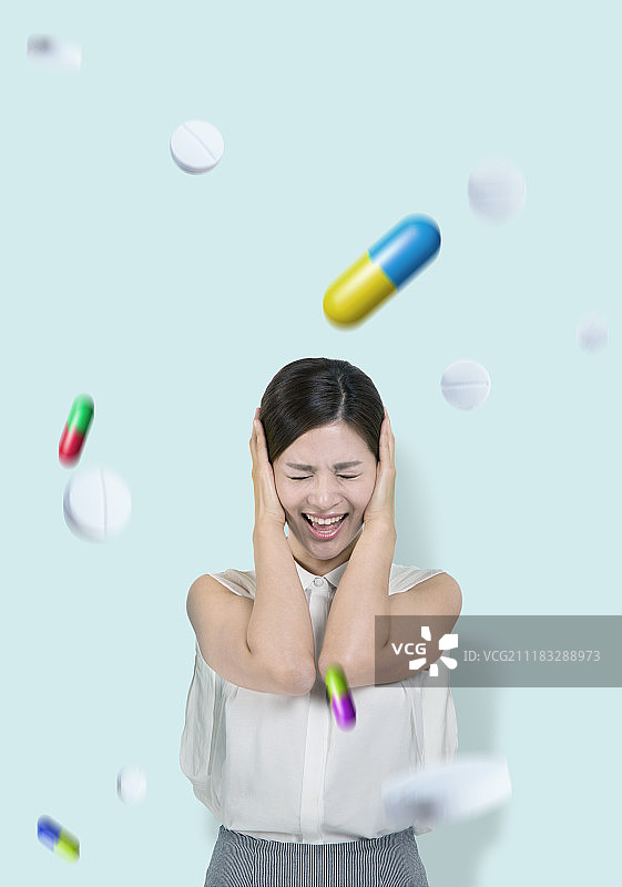 疼痛、药丸图片素材
