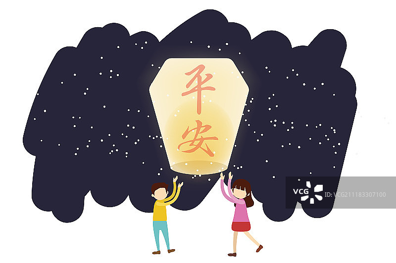 元宵节天灯图片素材