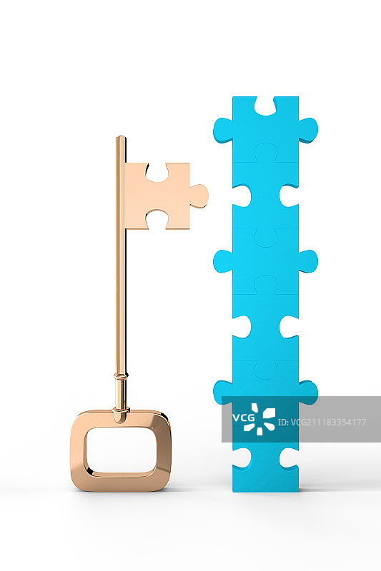 金色的数码钥匙和锁图片素材