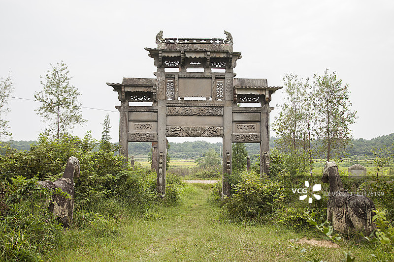 帝师元老朱轼墓图片素材