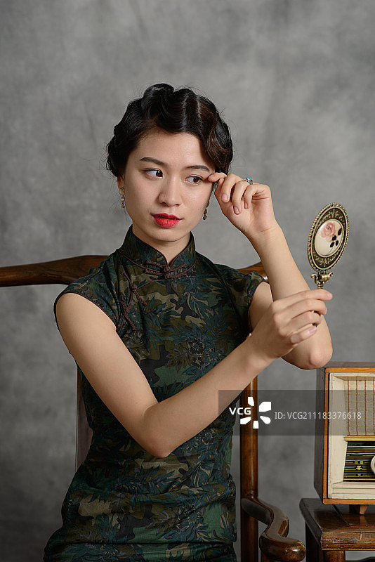 复古名媛图图片素材