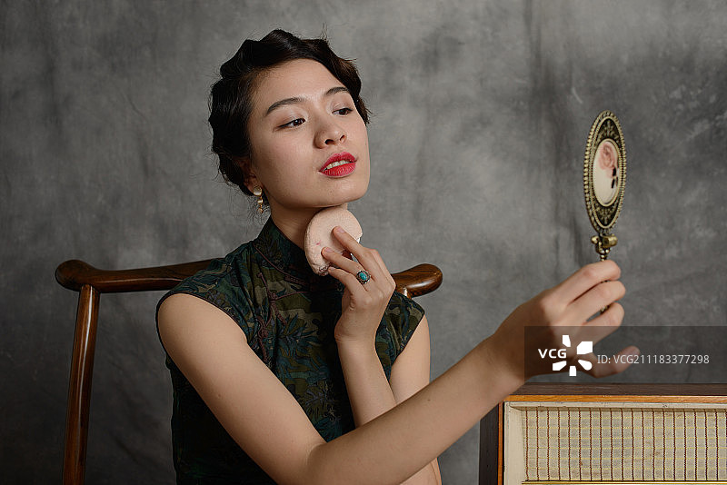 复古名媛图图片素材