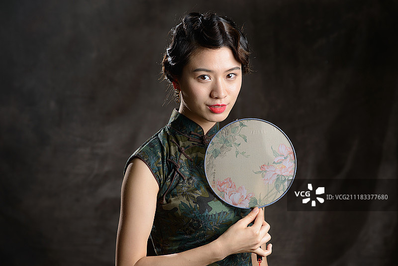 复古名媛图图片素材