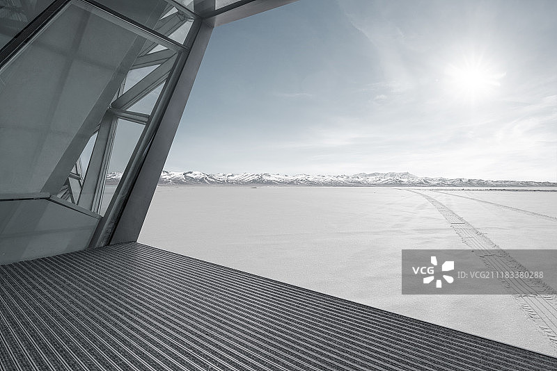 雪地建筑图片素材