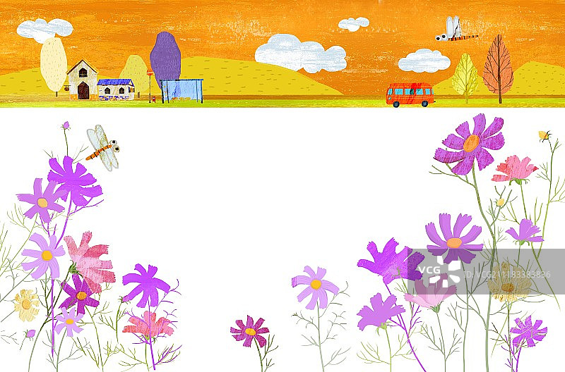 秋天的插图图片素材