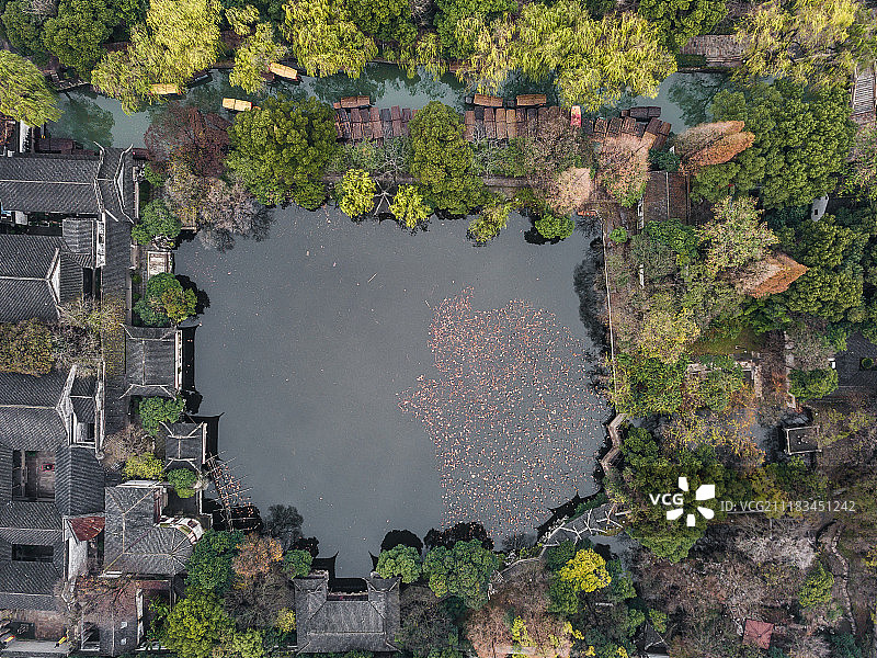 南浔小莲庄航拍图片素材