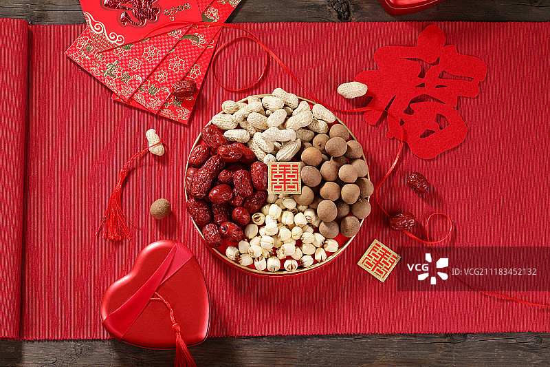 中式婚礼果盘图片素材