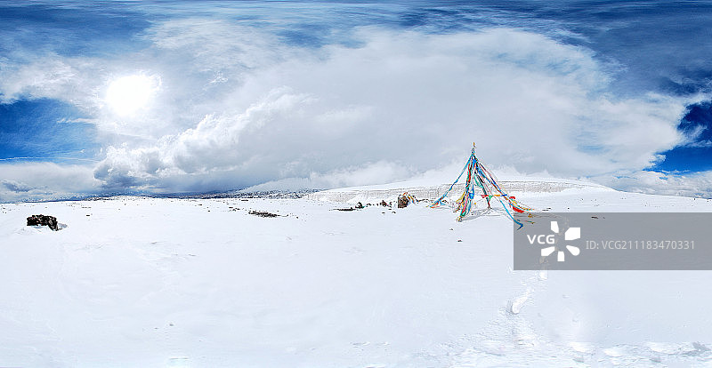青海八一冰川图片素材