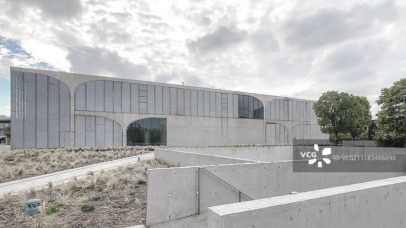 上海美术馆现代建筑图片素材