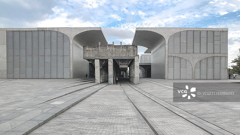 上海美术馆现代建筑图片素材