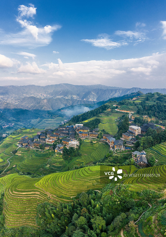 广西龙胜各族自治县龙脊梯田图片素材