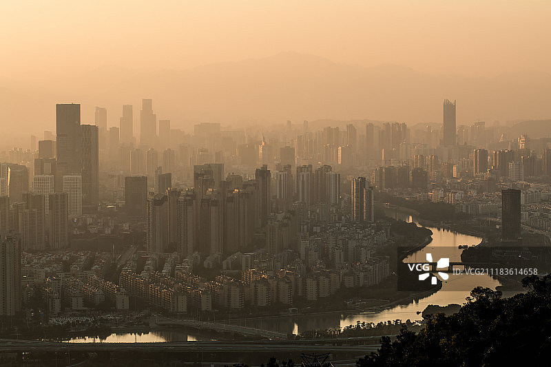 福建福州蛇形闽江图片素材