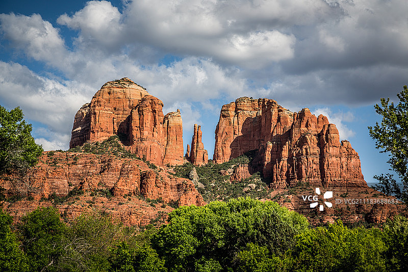 教堂岩日落图片素材