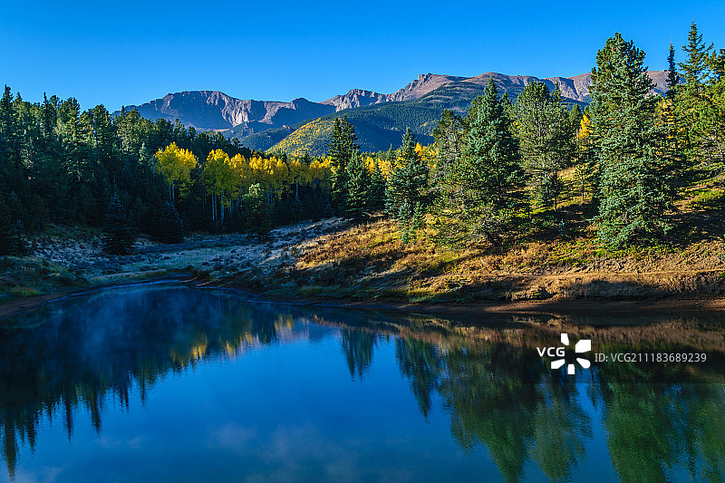 派克峰上的秋色图片素材