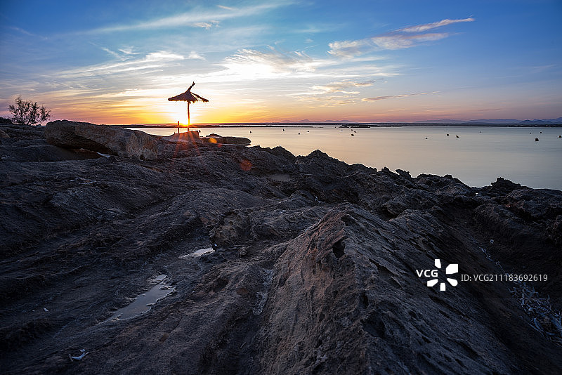 日落的景色图片素材