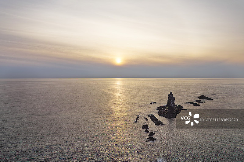 北海道日落图片素材