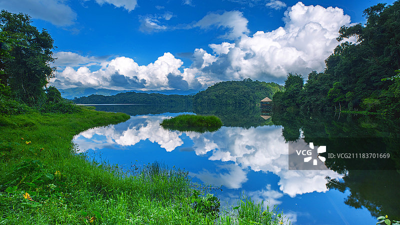 云南普洱龙潭风光图片素材