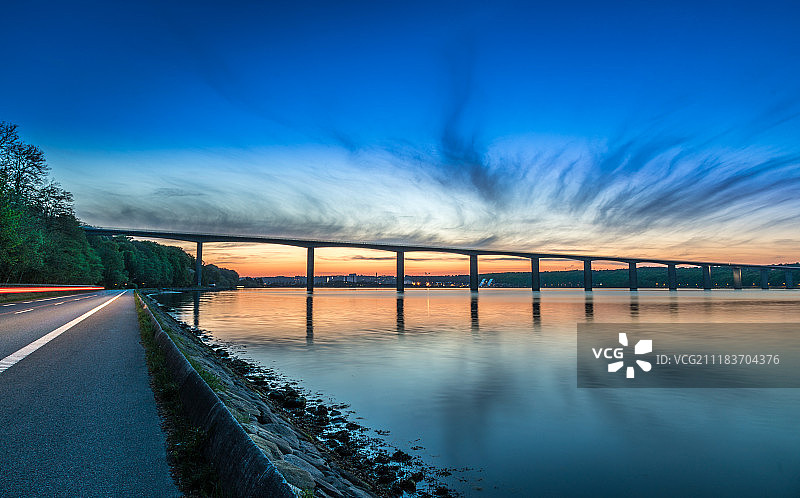 峡湾大桥图片素材