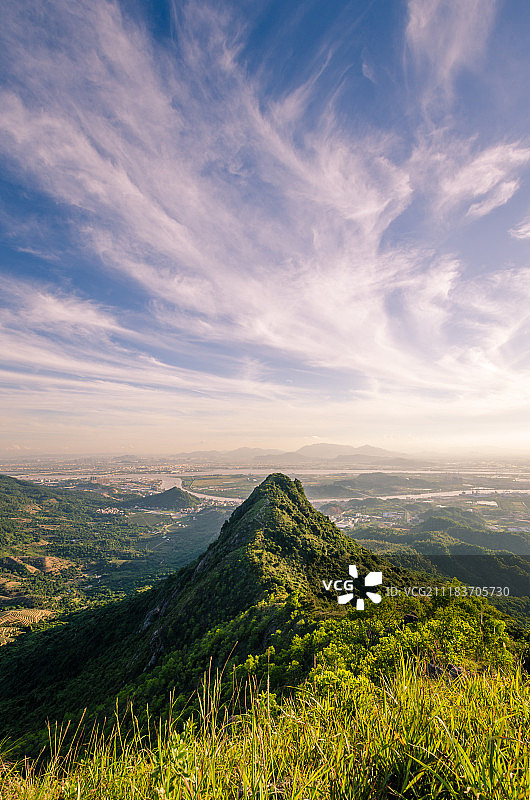 中山市 丫髻山日落风光图片素材
