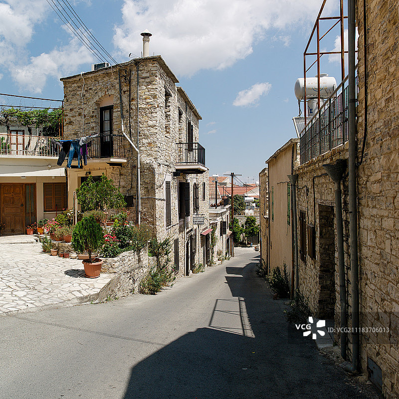 地中海老城街道图片素材